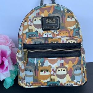Loungefly Star Wars Chibi Ewok Mini Backpack